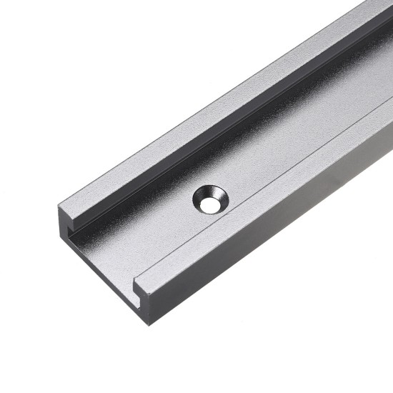 300mm to 1220mm Grey T-Track with Predrilled Mounting Holes 30mm x 12.8mm Miter Slot for Saw Router Table