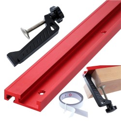 400-1200mm Red Aluminum Alloy T-Track 45 T-slot Miter Track Woodworking Clamp Tool for Table Saw Router Table 400-1200mm Red Aluminum Alloy T-Track 45 T-slot Miter Track Woodworking Clamp Tool for Table Saw Router Table