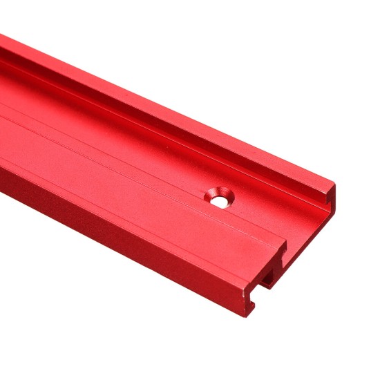 400-1200mm Red Aluminum Alloy T-Track 45 T-slot Miter Track Woodworking Clamp Tool for Table Saw Router Table