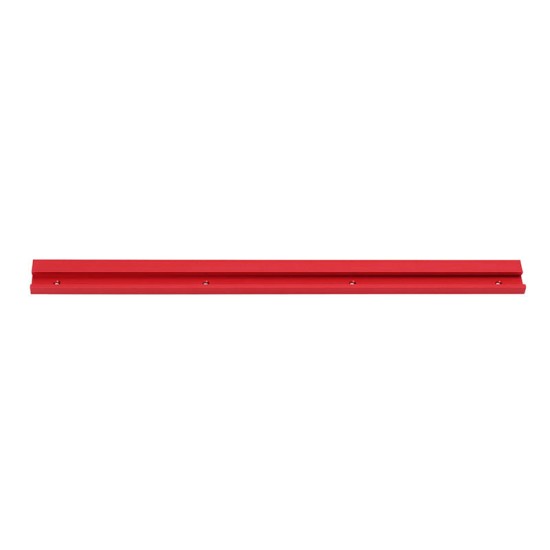 600mm Red Aluminum Alloy T-track Woodworking 45x12.8mm T-slot Miter Track