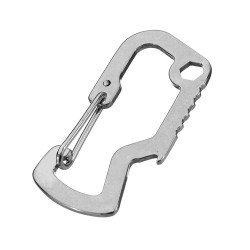 Mini Horned Shark D Shape Bottle Opener Lock Fast Hanging Stainless Steel Multifunctional EDC Tools Mini Horned Shark D Shape Bottle Opener Lock Fast Hanging Stainless Steel Multifunctional EDC Tools