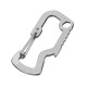 Mini Horned Shark D Shape Bottle Opener Lock Fast Hanging Stainless Steel Multifunctional EDC Tools