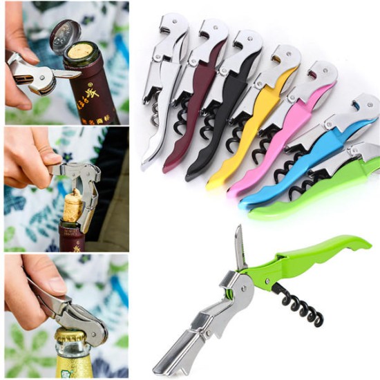 Multifunctional Stainless Corkscrew Wine Beer Bottle Opener