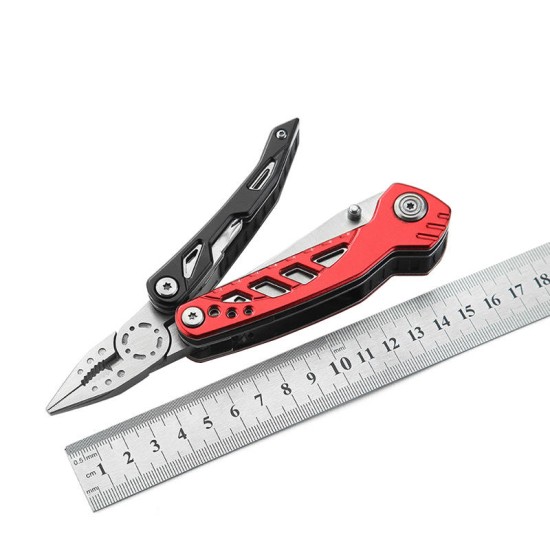 Portable Folding Multifunctional Tools EDC Plier Saw Screwdriver Cutter Outdoor Camping Survival