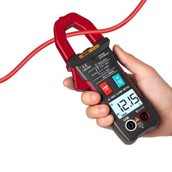 ST203 4000 Counts Full Intelligent Automatic Range True RMS Digital Multimeter Clamp Meter AC/DC Voltage NCV Resistance Auto Range Flashlight