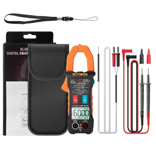 ST207 Digital bluetooth Multimeter Clamp Meter 6000 Counts True RMS DC/AC Voltage Tester AC Current Hz Capacitance Ohm