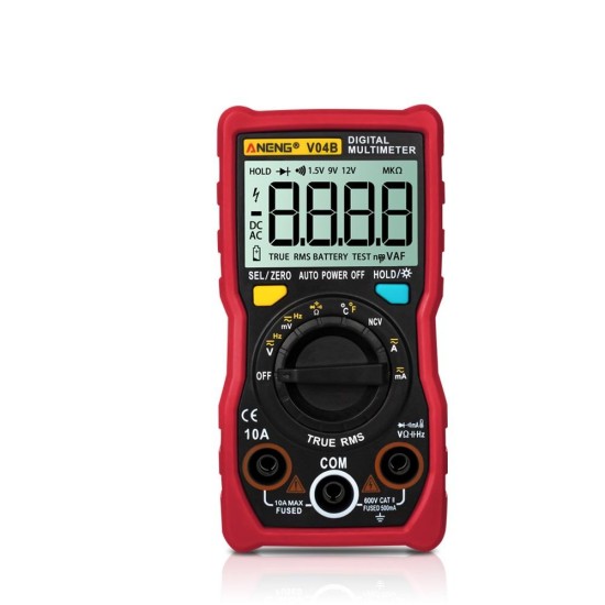 V04B 4000 Counts Auto-ranging Digital True RMS Multimeter With Capacitance NCV Capacitance Temperature Measurement Backlight+Flashlight