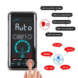 ET8198B/ET819DE Voice Control 4.4inch Touch Screen Smart True RMS Digital Multimeter Automatic Measurement VFC Current Voltage Test 6000Counts Display ET8198B/ET819DE Voice Control 4.4inch Touch Screen Smart True RMS Digital Multimeter Automatic Measurement VFC Current Voltage Test 6000Counts Display