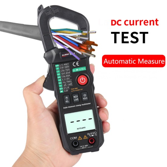 8204 Intelligent Automatic True RMS Clamp Meter DC Current Measurement with Temperature Measurement AC/DC Multimeter