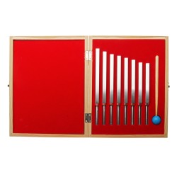 8Pcs Aluminum Medical Tuning Fork For Sound Therapy Mallet Box Music Instrument