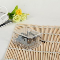 Transparent Plastic Music Box Acrylic Hand Music Box Songs Multiple Tunes Decorations Birthday Gifts Transparent Plastic Music Box Acrylic Hand Music Box Songs Multiple Tunes Decorations Birthday Gifts