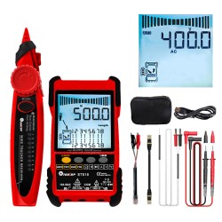 Large LCD Screen Network Cable Tester+Multimeter 2in1 400M/500M Cable Measure AC DC Current Voltage Measurement Anti-noise Line Tracker ET616/618 Large LCD Screen Network Cable Tester+Multimeter 2in1 400M/500M Cable Measure AC DC Current Voltage Measurement Anti-noise Line Tracker ET616/618
