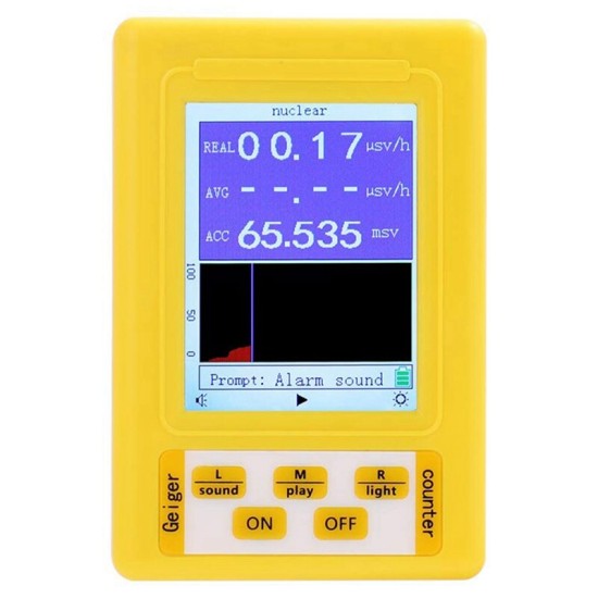 BR-9C 2-In-1 Handheld Portable Digital Display Electromagnetic Radiation Nuclear Radiation Tester Geiger Counter Full-Function