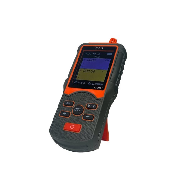 JD-3001 Multifunctional Geiger Counter γ-ray β-ray Nuclear Radiation Tester Electromagnetic Temperature Humidity Measurement Device with Data Export