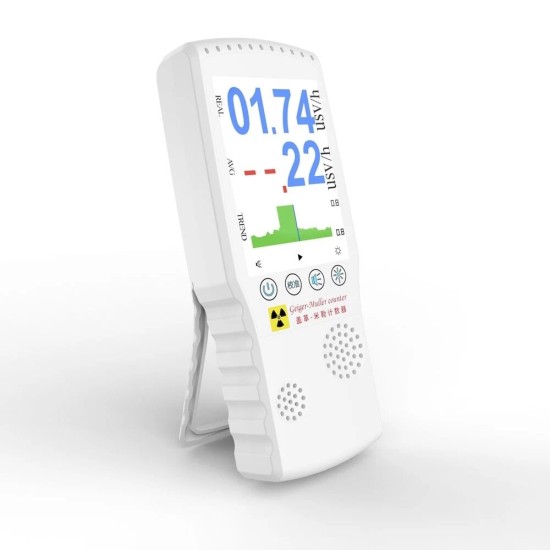 Portable Handheld Multifunctional Geiger Counter γ-ray β-ray Nuclear Radiation and Electromagnetic Tester 2 in 1