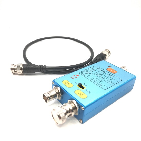 10M Bandwidth Oscilloscope Differential Signal Amplifier for Weak Electrical Signal Measurement with Metal Shell