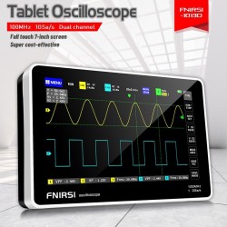 1013D 7inch Digital 2 Channels Tablet Oscilloscope 100M Bandwidth 1GS/s Sampling Rate 800x480 Resolution Capacitor Screen Touch+Gesture Operation 1013D 7inch Digital 2 Channels Tablet Oscilloscope 100M Bandwidth 1GS/s Sampling Rate 800x480 Resolution Capacitor Screen Touch+Gesture Operation