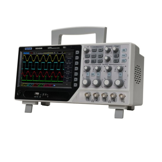 DSO4204B Digital Storage Oscilloscope 4 Channels 200MHz bandwidth 7inch DSO4204B 1GSa/s Record Length 64K