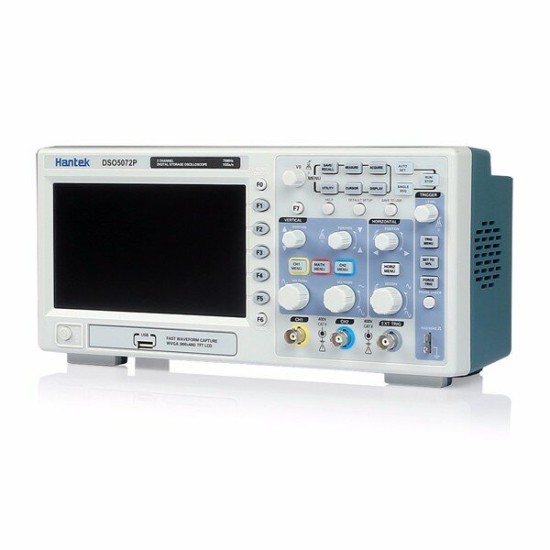 DSO5072P Digital Storage Oscilloscope 70MHz 2Channels 1GSa/s 7inch TFT LCD