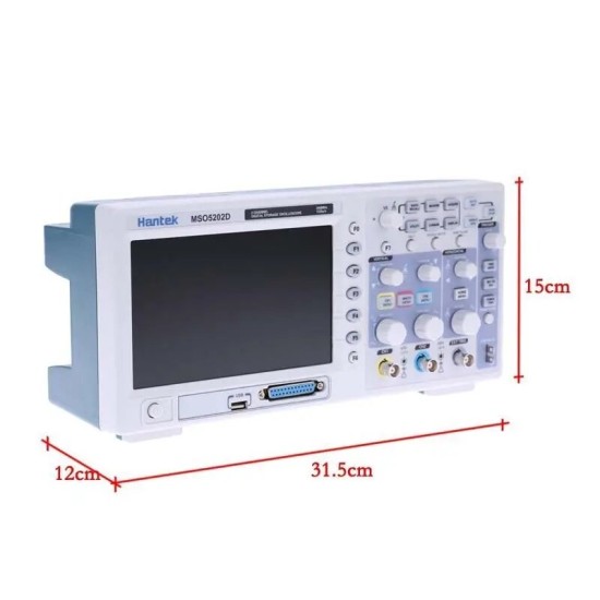 MSO5202D 2 in 1 Digital Oscilloscope 200MHz 2 Channels 1GSa/s + 16 Channels Logics Analyzer