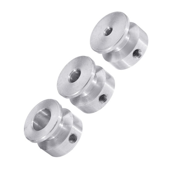 20MM Single Groove Pulley 4/5/6/8/10MM Fixed Bore Pulley Wheel for Motor Shaft 6MM Belt