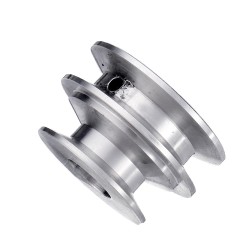 Aluminum Alloy 40&50mm Double Groove Pulley 8-20MM Fixed Bore V-shape Pulley Wheel for 10MM Belt Aluminum Alloy 40&50mm Double Groove Pulley 8-20MM Fixed Bore V-shape Pulley Wheel for 10MM Belt