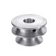 Aluminum Alloy 40&50mm Double Groove Pulley 8-20MM Fixed Bore V-shape Pulley Wheel for 10MM Belt
