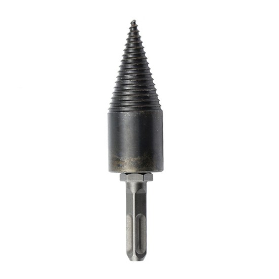 1Pc 32/42mm HSS Round/Square/Hexagonal Shank Firewood Drill Bit Splitter Wood Split Cone Drill Bit For Tree Cutting