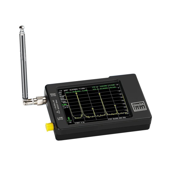 2.8Inch Tinysa Spectrum Analyzer MF/HF/VHF UHF Low 0.1MHz-350MHz High 240MHz-960MHz Signal Generator