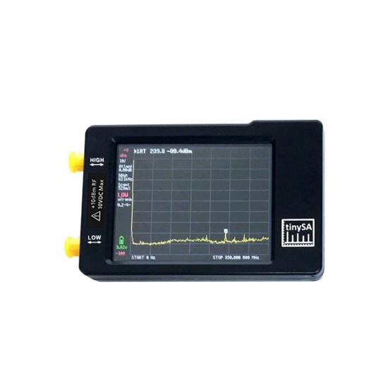 2.8Inch Tinysa Spectrum Analyzer MF/HF/VHF UHF Low 0.1MHz-350MHz High 240MHz-960MHz Signal Generator