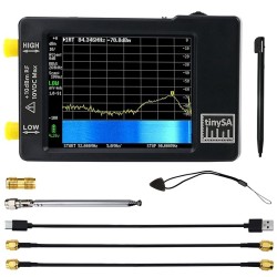 2.8Inch Tinysa Spectrum Analyzer MF/HF/VHF UHF Low 0.1MHz-350MHz High 240MHz-960MHz Signal Generator 2.8Inch Tinysa Spectrum Analyzer MF/HF/VHF UHF Low 0.1MHz-350MHz High 240MHz-960MHz Signal Generator
