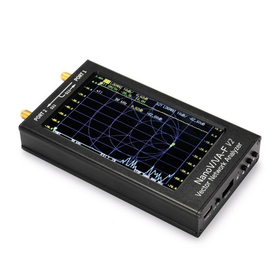 V2 50kHz-3GHz IPS 4.3Inch LCD Display Vector Network Analyzer S-A-A-2 Antenna Analyzer Short Wave HF VHF UHF