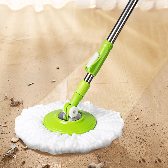 360 Degree Spin Floor Mop Rotating Bucket Set With Wheels Home Cleaning Tools