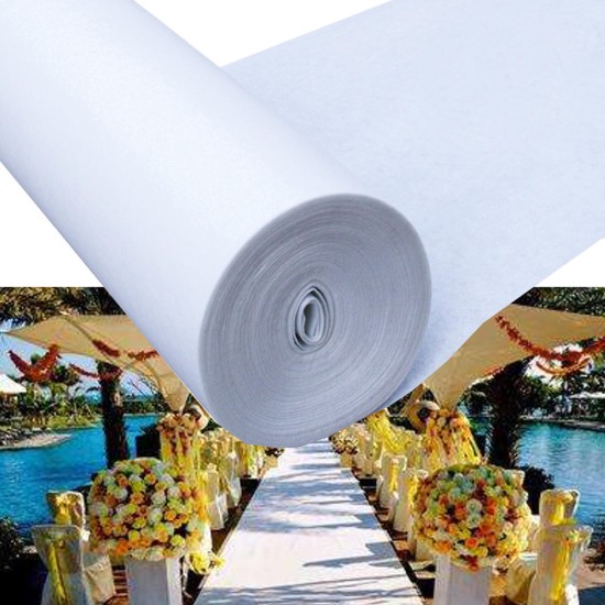 White Wedding Aisle Runner Ceremony Decoration Marriage Party Decor Carpet Roll