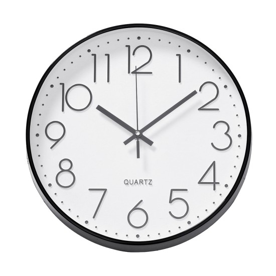 12 Inches 30CM Wall Clock Living Room Non Ticking Modern Big Office 4-Types