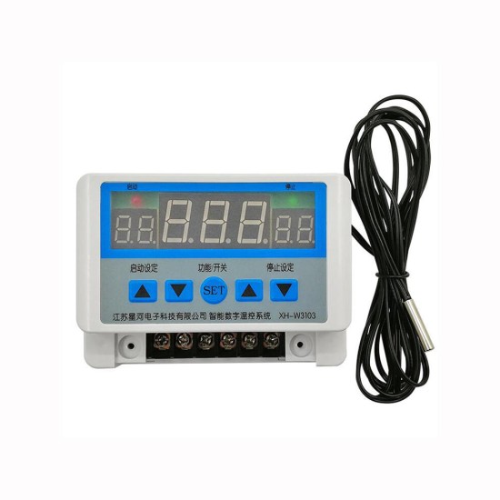 AC 220V DC 12V 24V Digital Thermostat 30A Thermometer Temperature Switch Wall Hanging Max 6600W