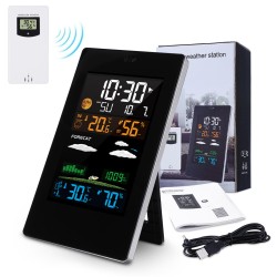 Wireless Weather Station with Outdoor Sensor Digital Hygrometer Thermometer Humidity Monitor Weather Forecasting/Temperature Display Alerts Wireless Weather Station with Outdoor Sensor Digital Hygrometer Thermometer Humidity Monitor Weather Forecasting/Temperature Display Alerts