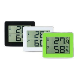 TS-E01 Digital Display Thermometer Hygrometer 0℃ 50℃ Thermometer Black/White/Yellow-green Desk Thermometer TS-E01 Digital Display Thermometer Hygrometer 0℃ 50℃ Thermometer Black/White/Yellow-green Desk Thermometer