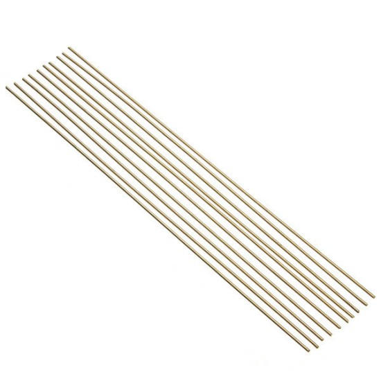 10Pcs 1.6mm x 250mm HS221 Brass Welding Rods Brass Brazing Rods