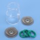 6pcs TIG Welding Torch Gas Lens Kit Glass Pyrex Cup For WP-9 & WP-17