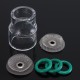 6pcs TIG Welding Torch Gas Lens Kit Glass Pyrex Cup For WP-9 & WP-17