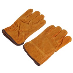 Garden Gardening Welder Gloves Men Women Thorn Proof Leather Work Gloves Yellow Garden Gardening Welder Gloves Men Women Thorn Proof Leather Work Gloves Yellow