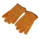 Garden Gardening Welder Gloves Men Women Thorn Proof Leather Work Gloves Yellow