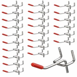 25Pcs 50mm Length Pegboard Hooks Board Slat Wall Retail Display Shop Peg Home Hook 25Pcs 50mm Length Pegboard Hooks Board Slat Wall Retail Display Shop Peg Home Hook