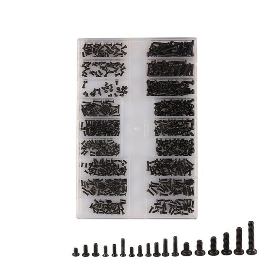 500Pcs Durable Mini Screw DIY Kit 18 Types Assemble Laptop Repair Screw Fastener