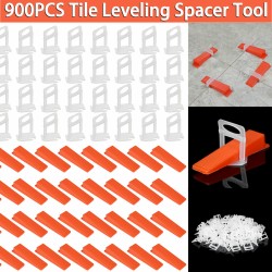 900PCS Tile Leveling Spacer System Tool Kit Wedge + Clips Locator Without Plier 900PCS Tile Leveling Spacer System Tool Kit Wedge + Clips Locator Without Plier