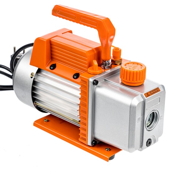 TS-VP1 1/4 HP Vacuum Pump 220V 2.5CFM/ 110V 3.0CFM Air Conditioner Refrigerant With Direct Drive Motor Oil Viewing Built-in Cooling Fan Shock