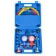 TS-VP1&VP2 3-Way AC Diagnostic Manifold Gauge Set Fits R12 R22 R134A R410A Refrigerants for Check Recovery Evacuation Work Manifold Gauge Set