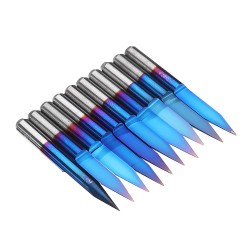10pcs 0.1/0.2/0.3mm 25 Degree Engraving Bit Blue NANO Coated Carbide Flat Bottom PCB Engraving Bit CNC Router Tool 10pcs 0.1/0.2/0.3mm 25 Degree Engraving Bit Blue NANO Coated Carbide Flat Bottom PCB Engraving Bit CNC Router Tool