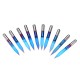 10pcs 0.1/0.2/0.3mm 25 Degree Engraving Bit Blue NANO Coated Carbide Flat Bottom PCB Engraving Bit CNC Router Tool